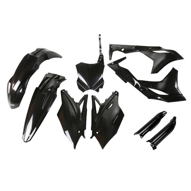 Plastics kit Kawasaki KX 250 F (18-20) - colour black KAKIT225F-001