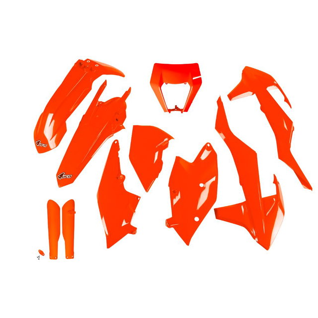 Plastics kit KTM 125 XC-W (17-19) - colour neon orange KTKIT523F-FFLU
