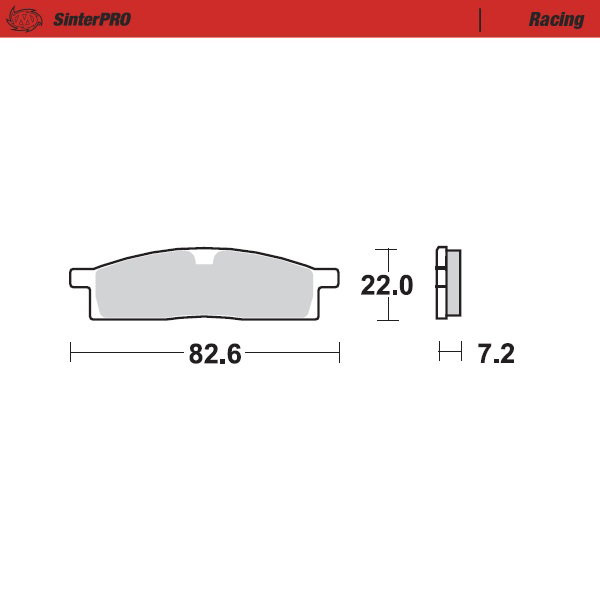 Brake pads Moto Master Yamaha YZ 65 (18-25) front racing MM-091211