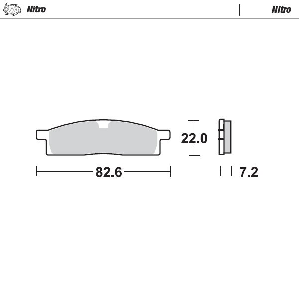 Brake pads Moto Master Yamaha YZ 85 (02-25) front nitro MM-091221