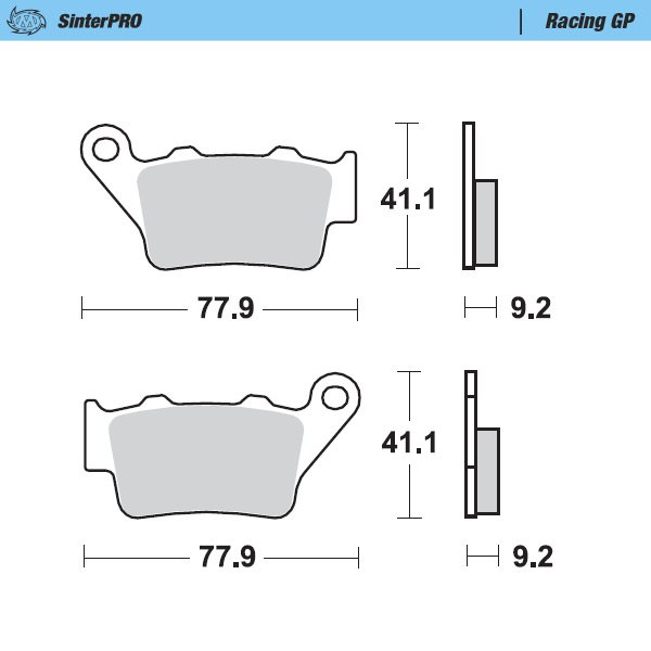 Brake pads Moto Master KTM 300 EXC (99-03) rear GP MM-093212