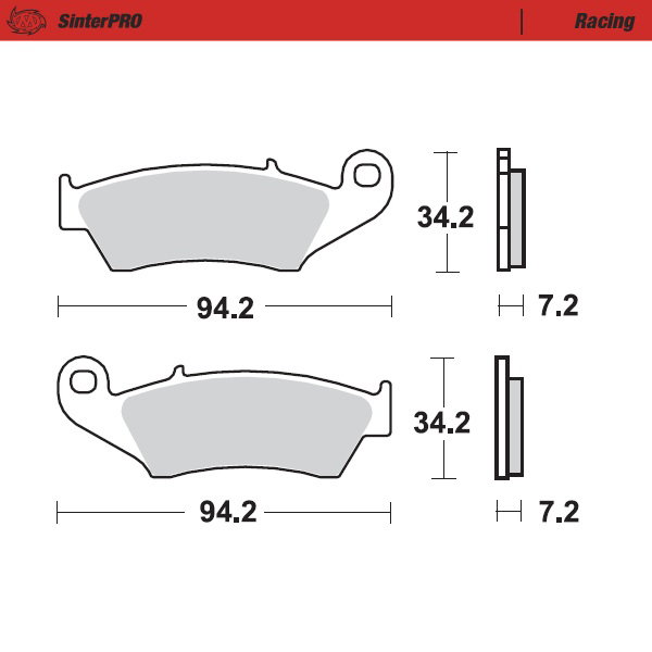 Brake pads Moto Master Beta RR 300 (13-25) front racing MM-093411