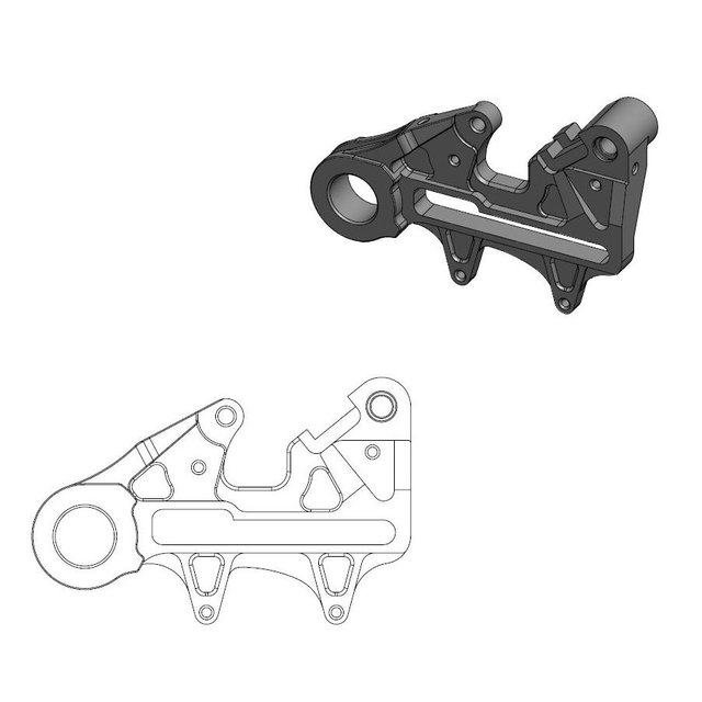 Spacer KTM 350 SX-F (13-22) rear 240 mm - Moto Master MM-211085