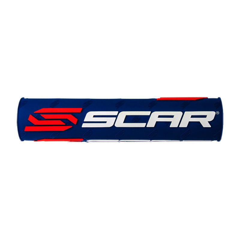 Handlebar pad Scar dark blue and white - Handlebar with crossbar Handlebar pad Scar dark blue and white - Handlebar with crossbar
