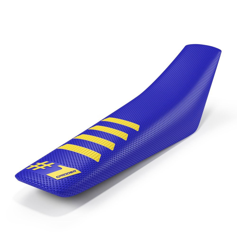 Universal seat cover Onegripper - Ribbed blue and yellow Universal seat cover Onegripper - Ribbed blue and yellow