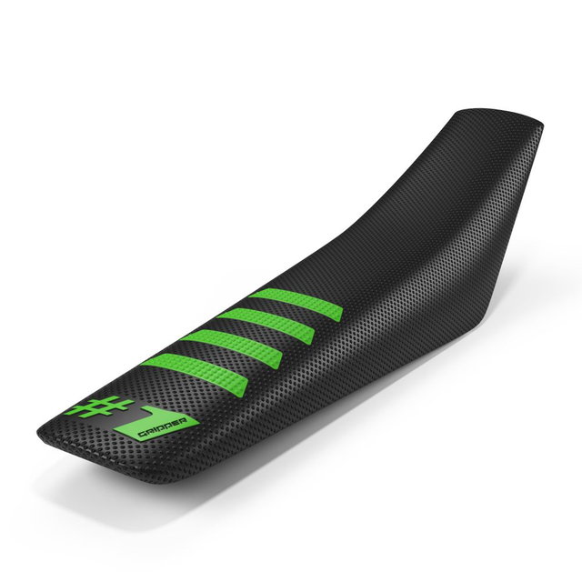 Universal seat cover Onegripper - Ribbed black and green OSC02-BLGN