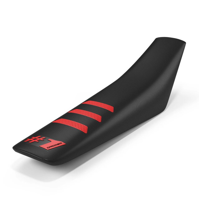 Universal seat cover Onegripper - Light Rib black and red OSC03-BLRD