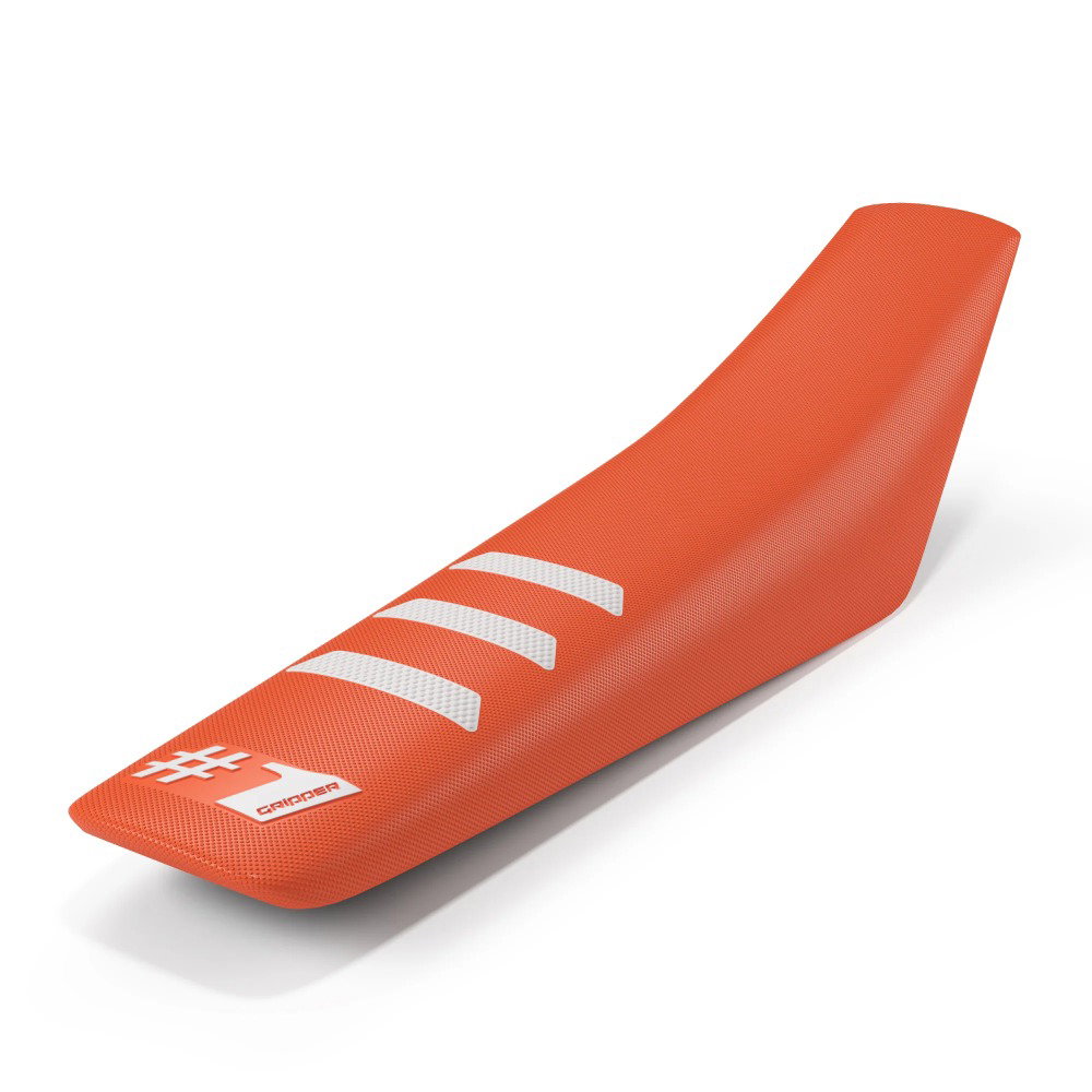 Universal seat cover Onegripper - Light Rib orange and white Universal seat cover Onegripper - Light Rib orange and white