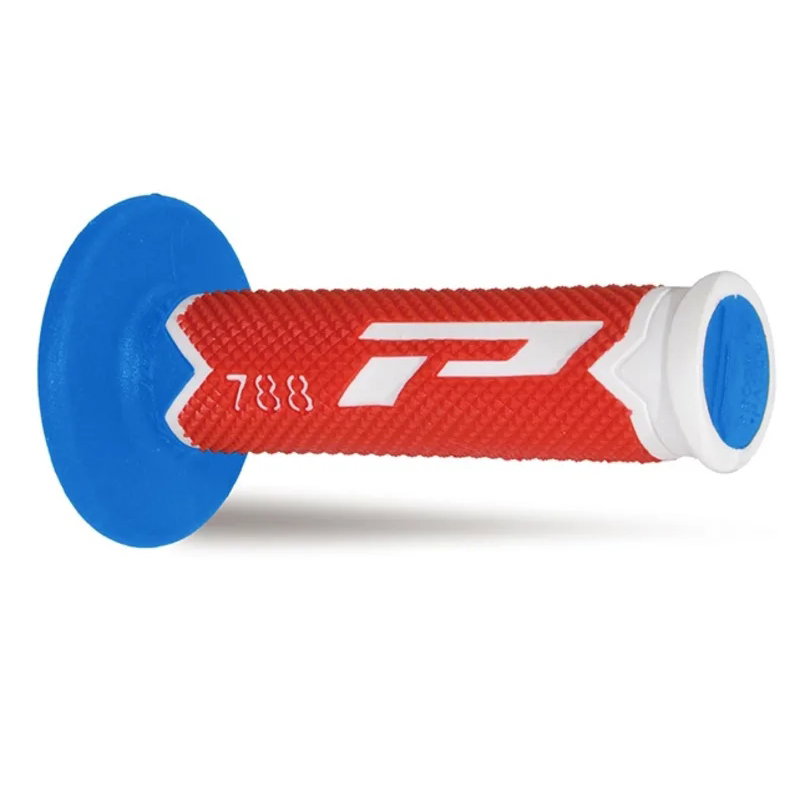 Pair of Grips off-road Pro Grip 788 - white red light blue Pair of Grips off-road Pro Grip 788 - white red light blue