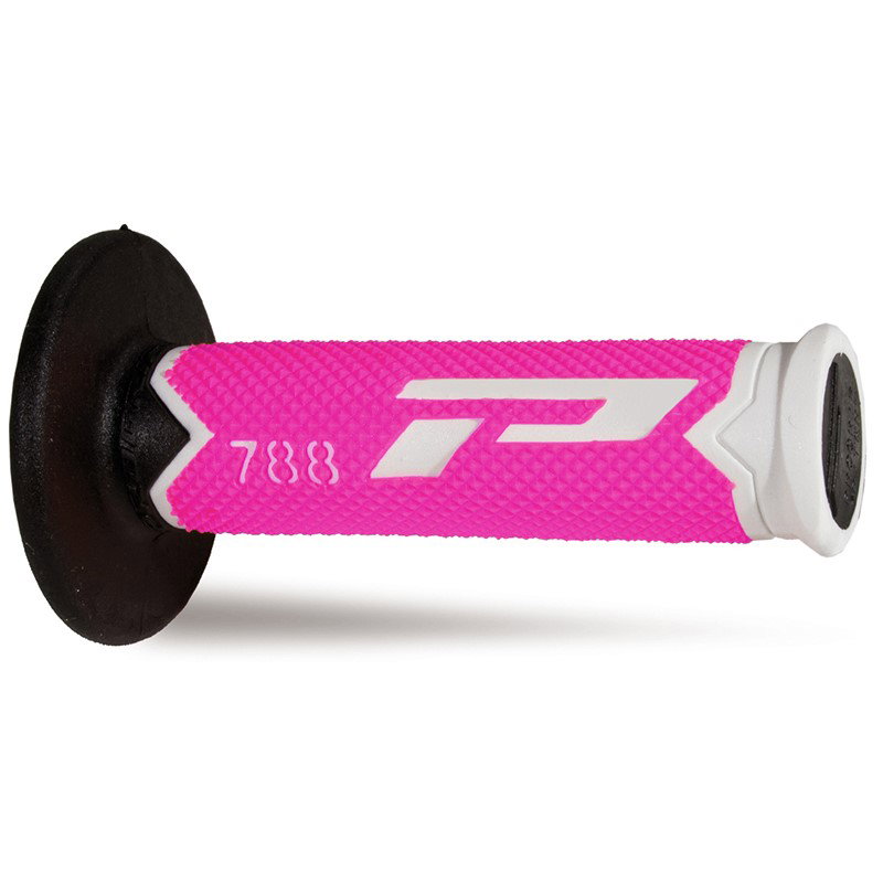 Pair of Grips off-road Pro Grip 788 - white fuchsia fluo black Pair of Grips off-road Pro Grip 788 - white fuchsia fluo black