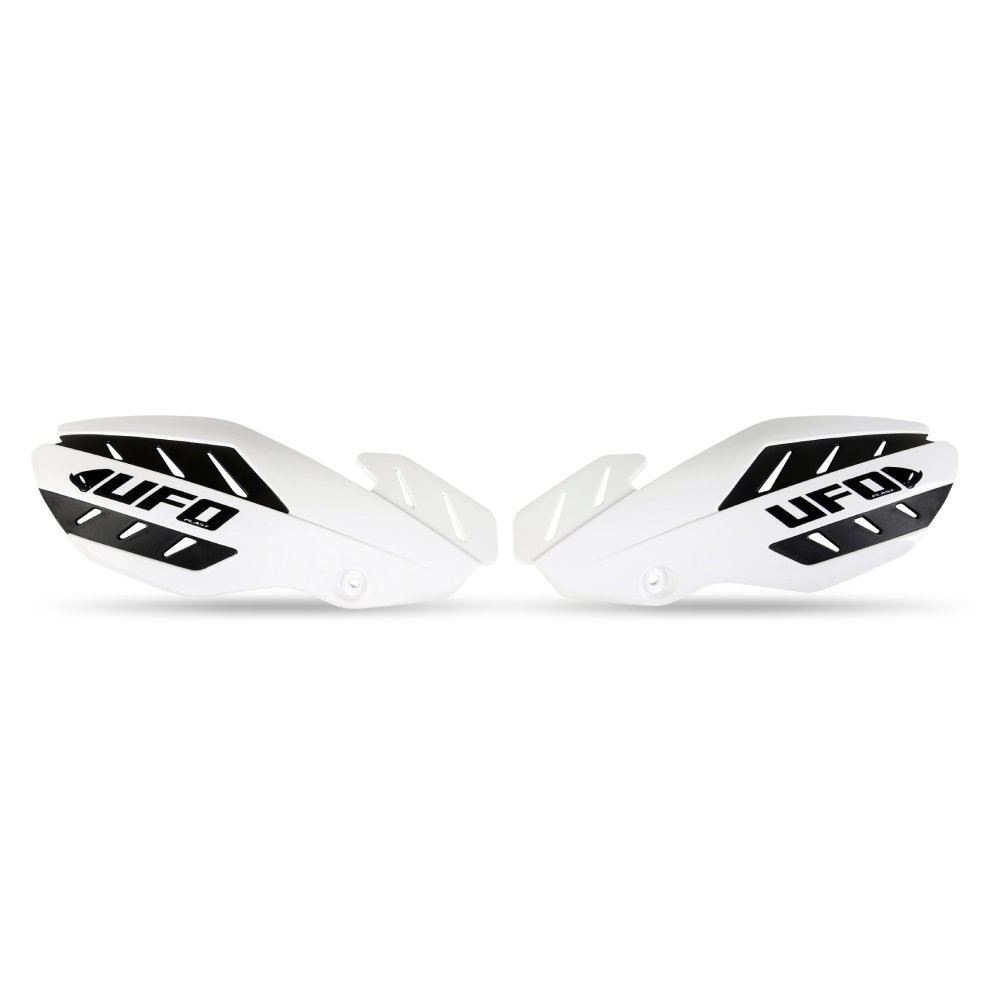 Pair of handguards UFO FLAME white Pair of handguards UFO FLAME white