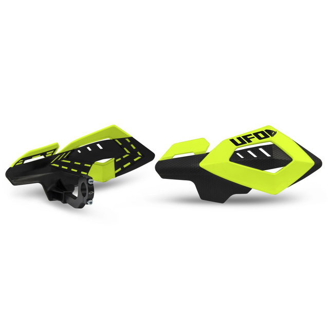 Pair of handguards UFO ARCHES universal neon yellow PM01658-DFLU