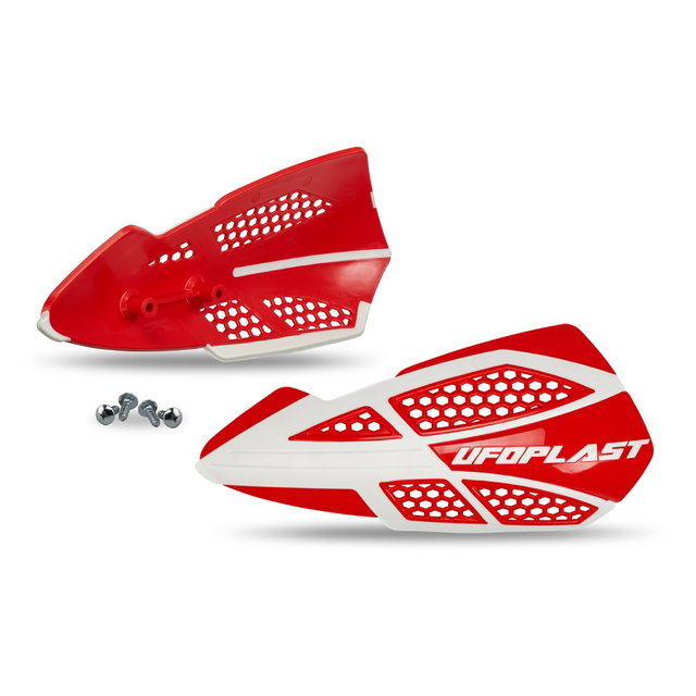 Pair of handguards UFO VOYAGER for lever mounts red PM01668-070