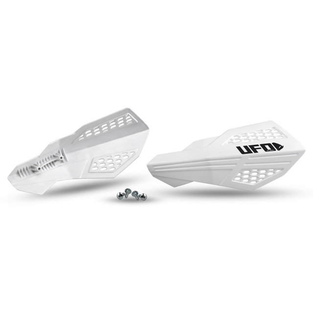 Pair of handguards UFO HORUS for lever mounts white PM01675-041