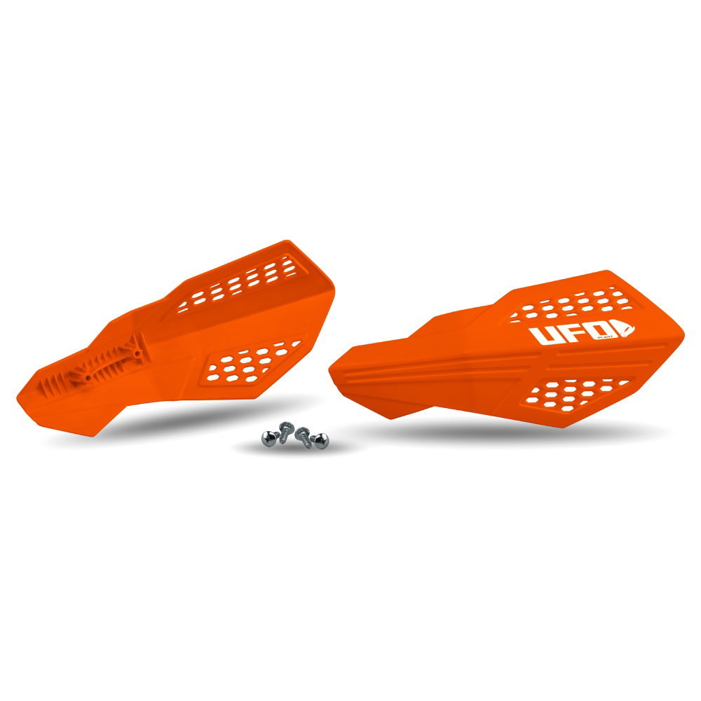 Pair of handguards UFO HORUS for lever mounts orange Pair of handguards UFO HORUS for lever mounts orange