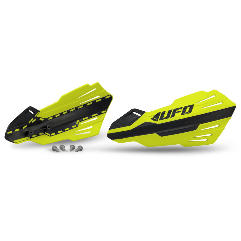 Pair of handguards UFO MERCURY for lever mounts yellow Pair of handguards UFO MERCURY for lever mounts yellow