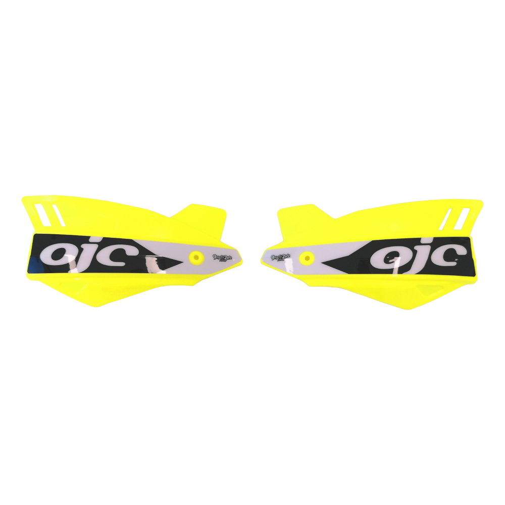 Pair of handguards OJC SHARK universal neon yellow (white sticker) Pair of handguards OJC SHARK universal neon yellow (white sticker)