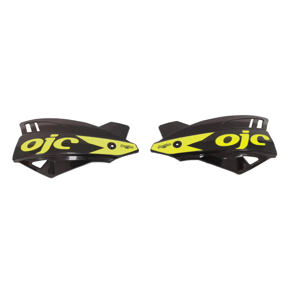 Pair of handguards OJC SHARK universal black (neon yellow sticker) Pair of handguards OJC SHARK universal black (neon yellow sticker)