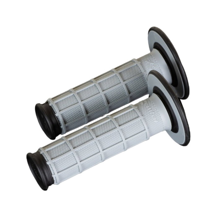 Pair of Grips off-road Renthal Dual Full Waffle - black grey Pair of Grips off-road Renthal Dual Full Waffle - black grey