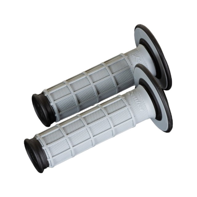 Pair of Grips off-road Renthal Dual Full Waffle - black grey R-G152