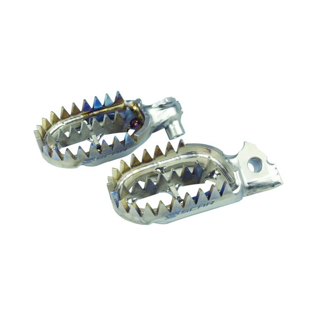 Footpegs titanium Scar Yamaha WR 450 F (03-23) Gripper S1516