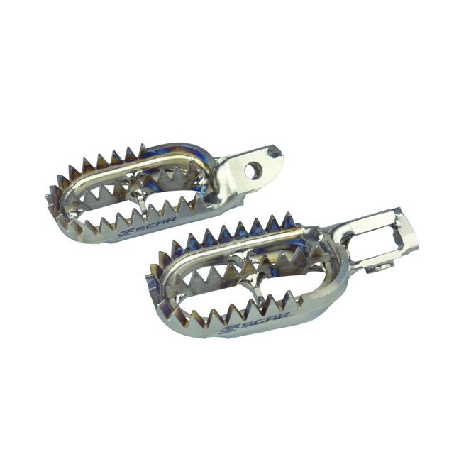 Footpegs titanium Scar KTM 150 EXC (24-25) Gripper S5518