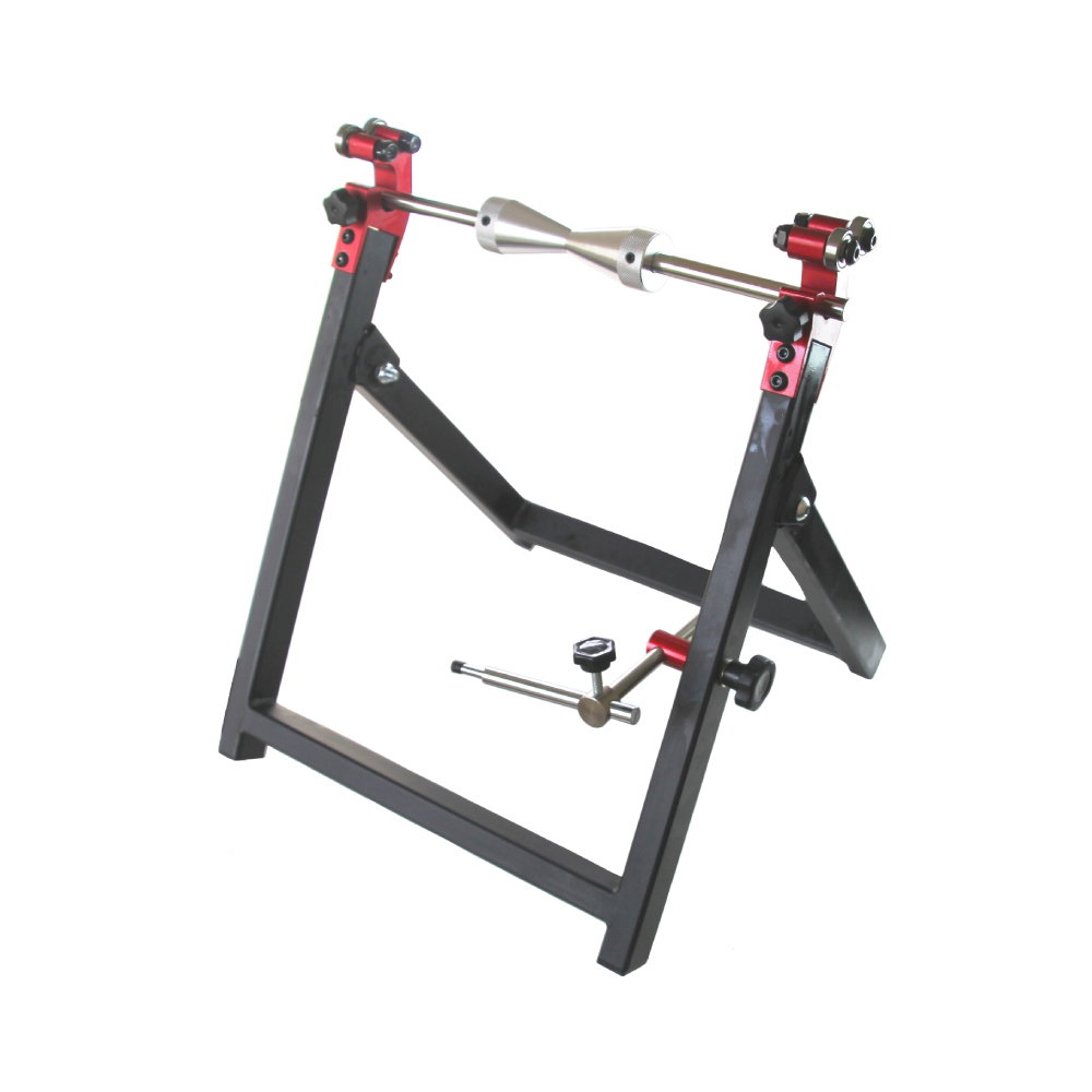 Foldable wheel truing stand Foldable wheel truing stand