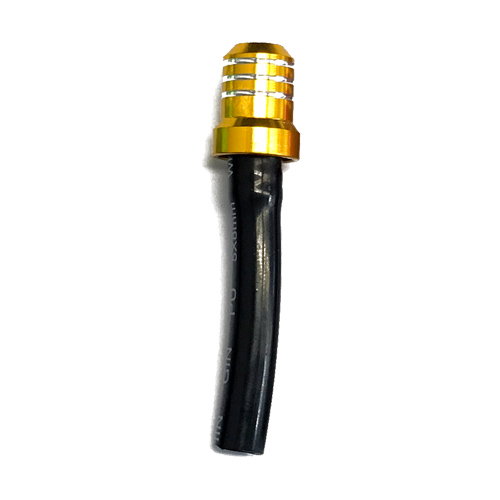 Fuel tank vent with short hose gold Fuel tank vent with short hose gold