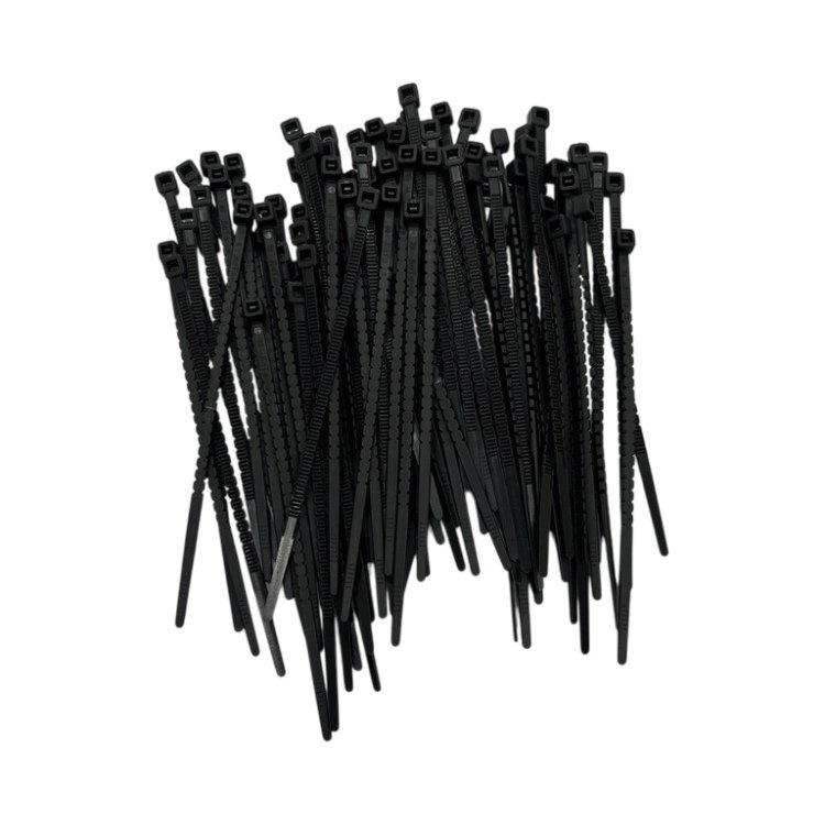 Reusable nylon zip ties NRTeam 2,8 x 102 mm black Reusable nylon zip ties NRTeam 2,8 x 102 mm black