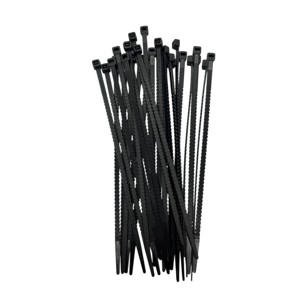Reusable nylon zip ties NRTeam 4,6 x 200 mm black Reusable nylon zip ties NRTeam 4,6 x 200 mm black