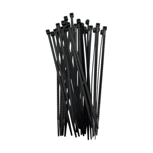 Reusable nylon zip ties NRTeam 4,6 x 200 mm black TCTN.200