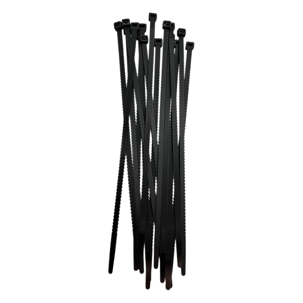 Reusable nylon zip ties NRTeam 8 x 360 mm black Reusable nylon zip ties NRTeam 8 x 360 mm black