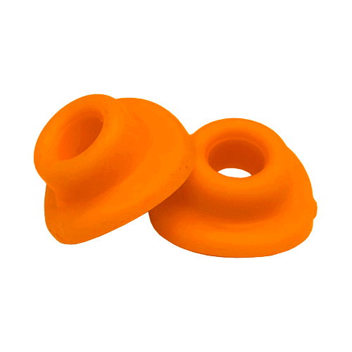 Pair of inner tube valve rubbers orange VRSL.A