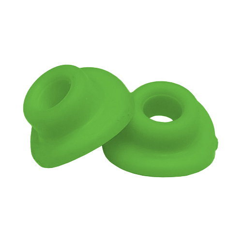 Pair of inner tube valve rubbers green VRSL.V