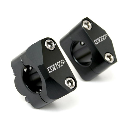 Adapter kit for 28.6 mm handlebars on triple clamps da 22 mm black - WRP WD-9000-014