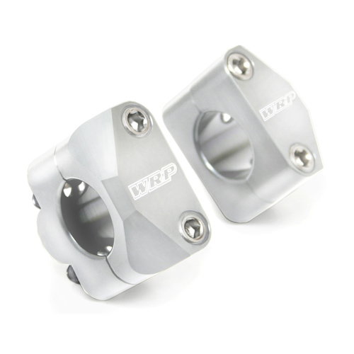 Adapter kit for 28.6 mm handlebars on triple clamps da 22 mm grey - WRP Adapter kit for 28.6 mm handlebars on triple clamps da 22 mm grey - WRP
