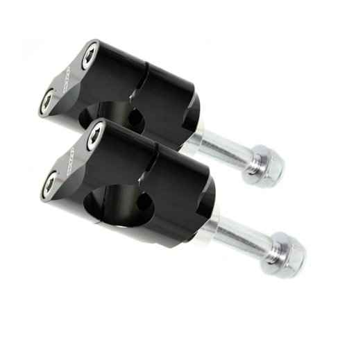 Handlebar mounts kit 28.6 mm low black - WRP WDL-P9010