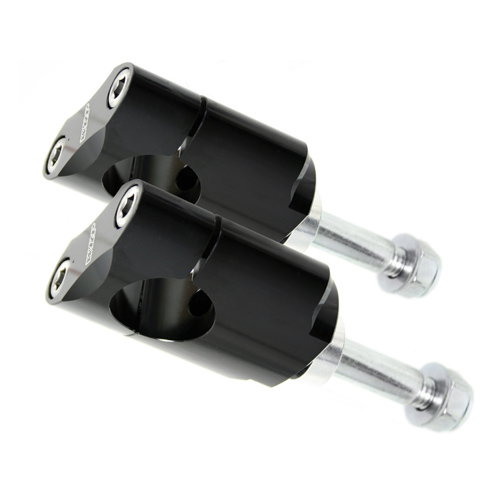 Handlebar mounts kit 28.6 mm high black - WRP WDL-P9020
