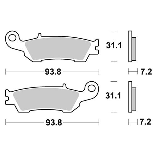 Brake pads WRP Yamaha WR 250 F (17-21) front race WG-7440-F4R
